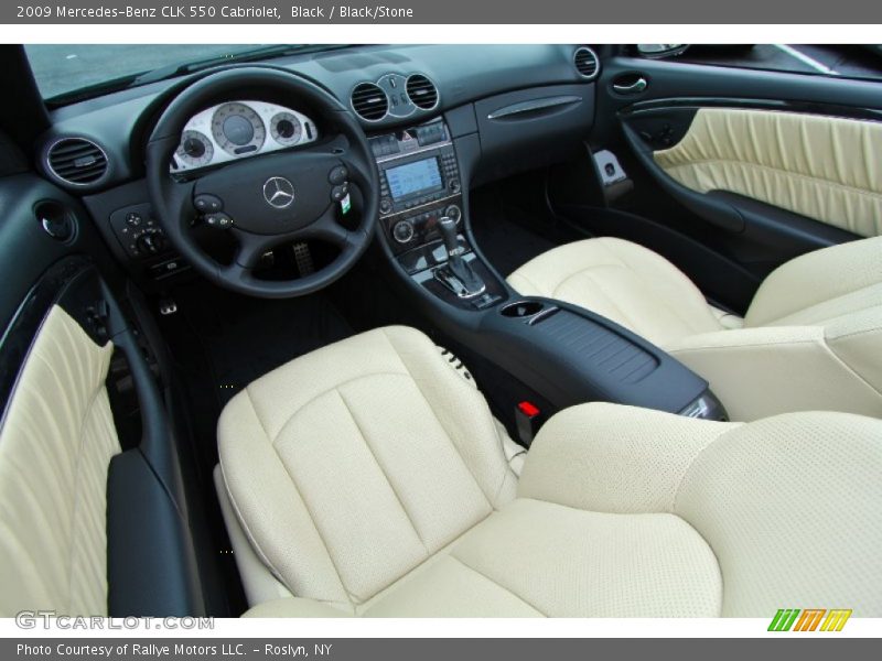 Black / Black/Stone 2009 Mercedes-Benz CLK 550 Cabriolet
