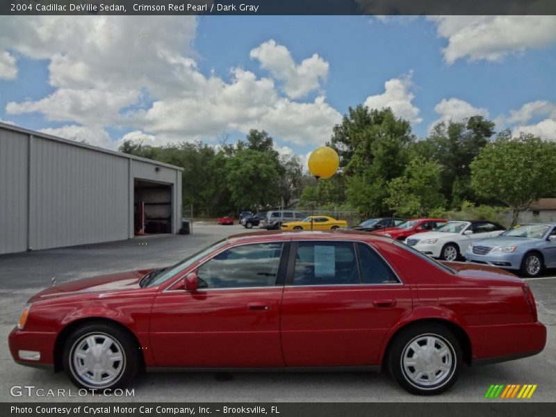 Crimson Red Pearl / Dark Gray 2004 Cadillac DeVille Sedan