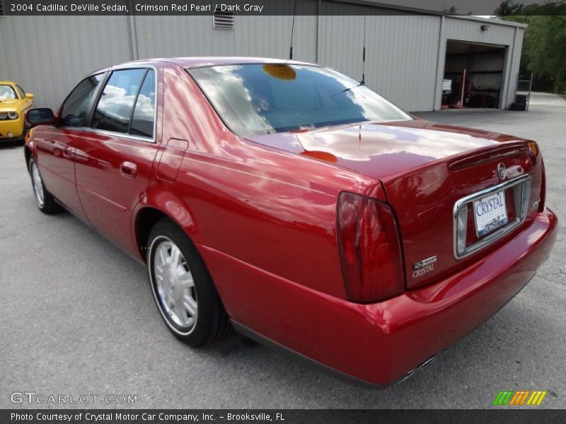 Crimson Red Pearl / Dark Gray 2004 Cadillac DeVille Sedan