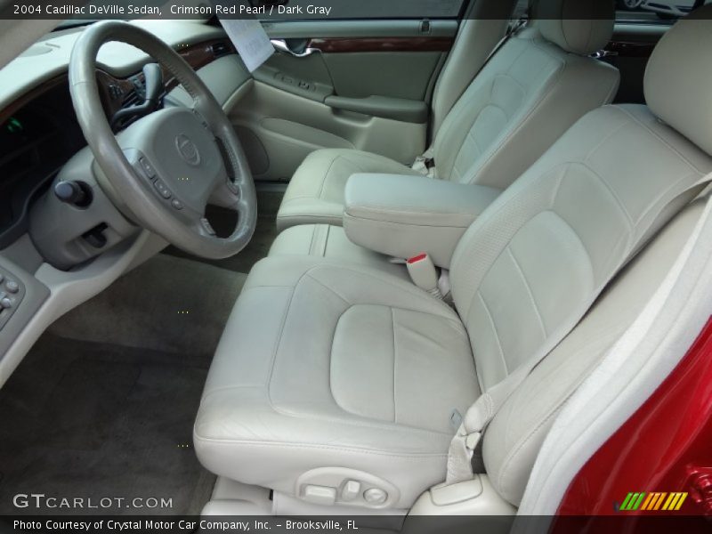 Crimson Red Pearl / Dark Gray 2004 Cadillac DeVille Sedan