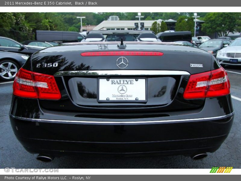 Black / Black 2011 Mercedes-Benz E 350 Cabriolet