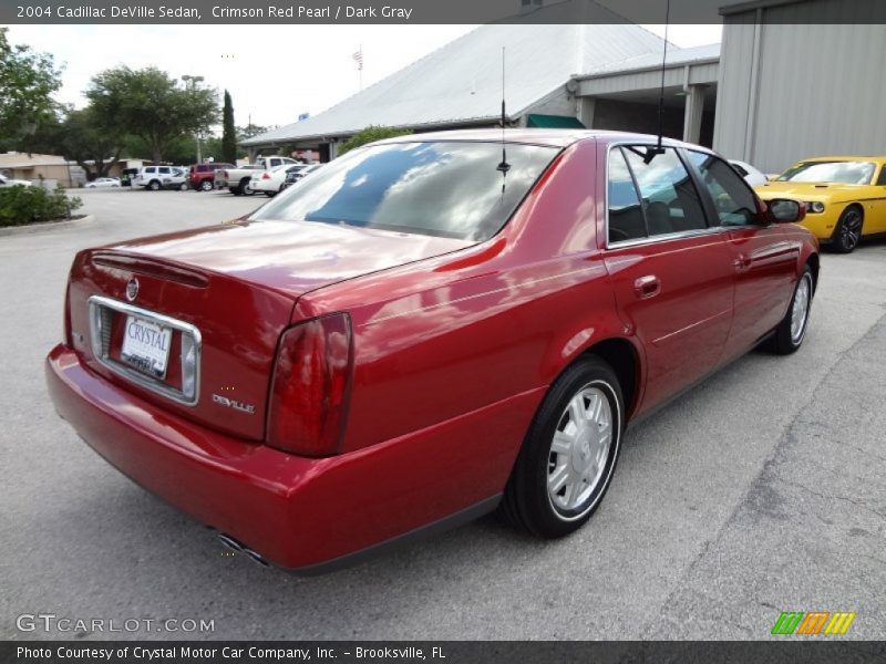 Crimson Red Pearl / Dark Gray 2004 Cadillac DeVille Sedan