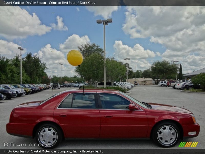 Crimson Red Pearl / Dark Gray 2004 Cadillac DeVille Sedan