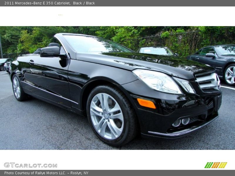 Black / Black 2011 Mercedes-Benz E 350 Cabriolet