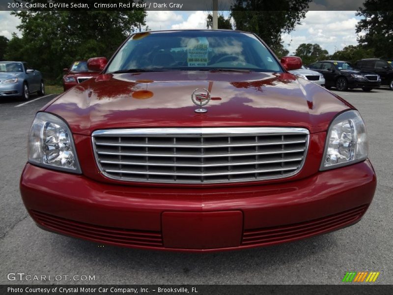 Crimson Red Pearl / Dark Gray 2004 Cadillac DeVille Sedan