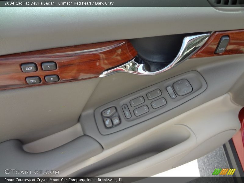 Crimson Red Pearl / Dark Gray 2004 Cadillac DeVille Sedan