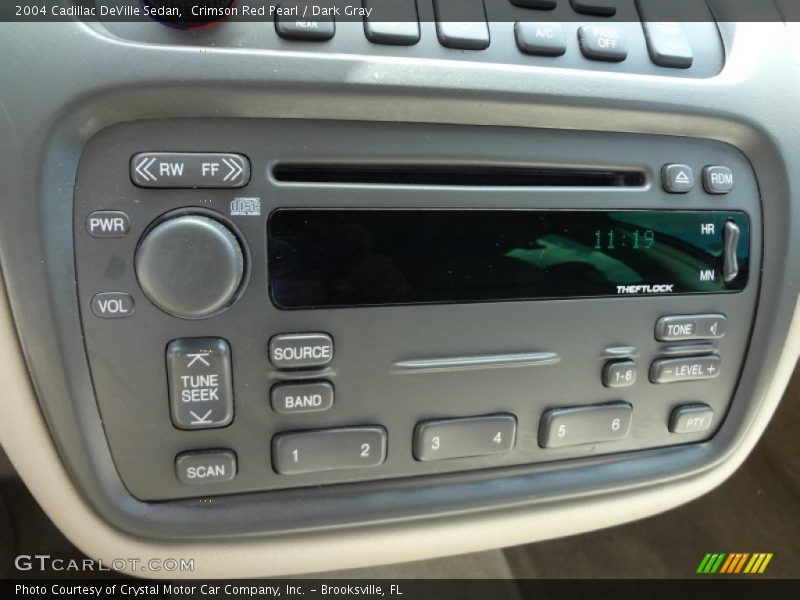 Crimson Red Pearl / Dark Gray 2004 Cadillac DeVille Sedan