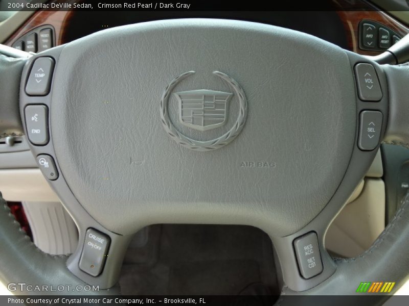 Crimson Red Pearl / Dark Gray 2004 Cadillac DeVille Sedan