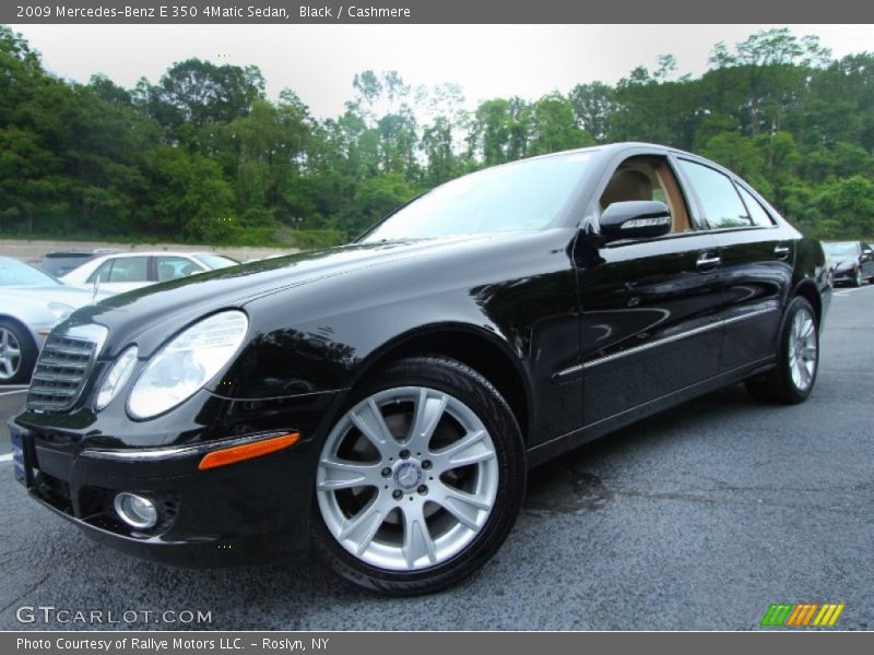 Black / Cashmere 2009 Mercedes-Benz E 350 4Matic Sedan