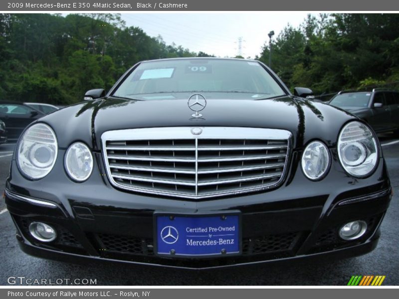 Black / Cashmere 2009 Mercedes-Benz E 350 4Matic Sedan