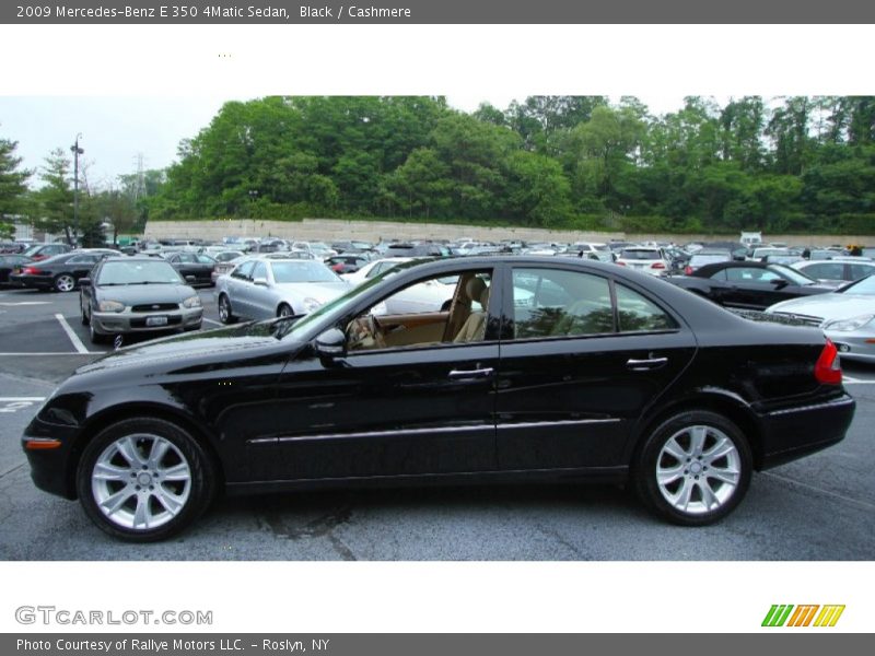 Black / Cashmere 2009 Mercedes-Benz E 350 4Matic Sedan