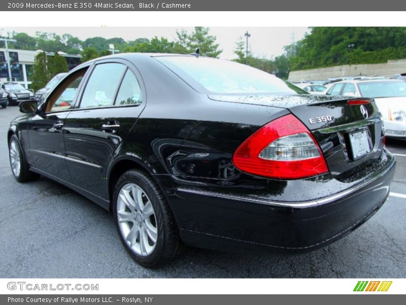 Black / Cashmere 2009 Mercedes-Benz E 350 4Matic Sedan