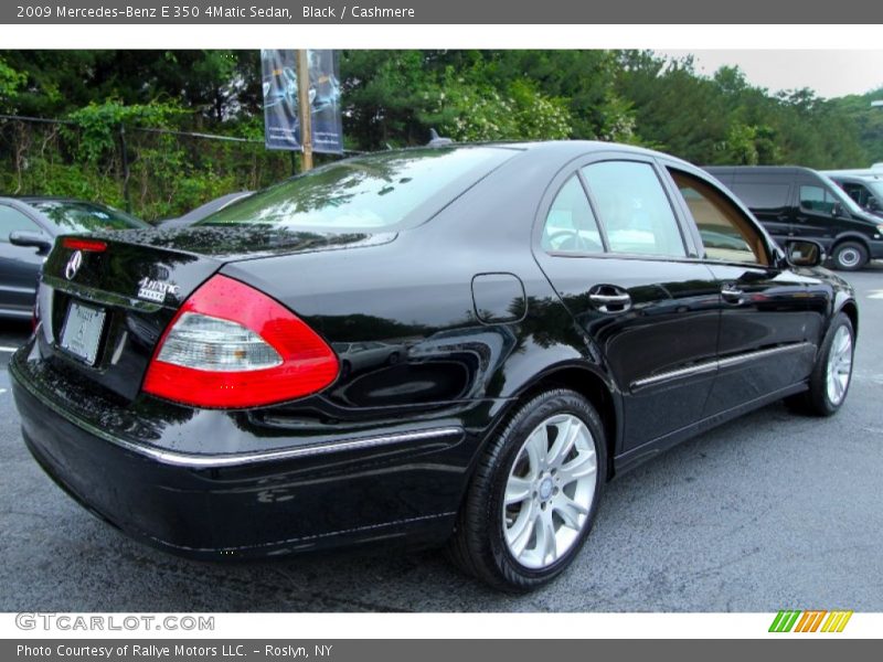 Black / Cashmere 2009 Mercedes-Benz E 350 4Matic Sedan
