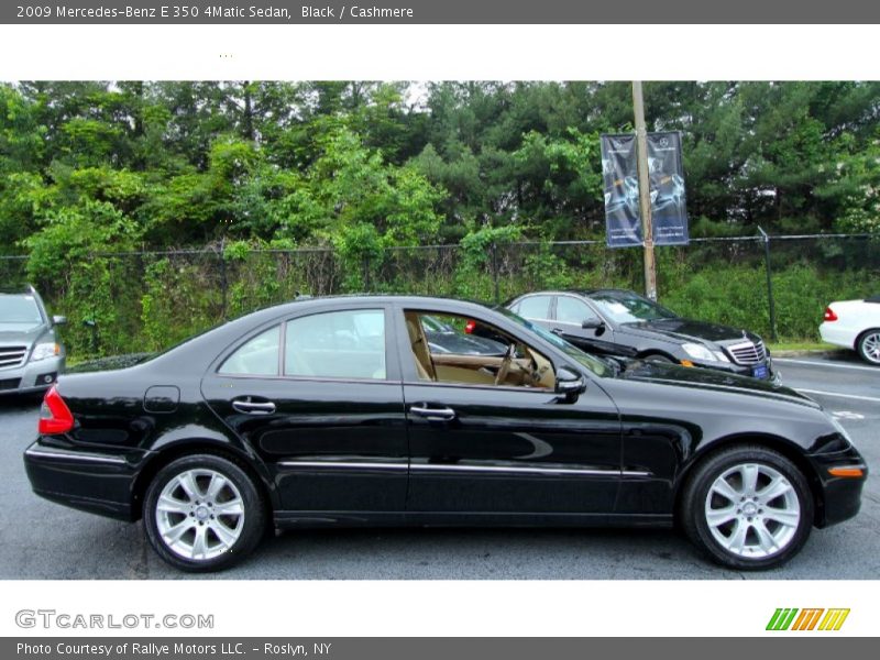 Black / Cashmere 2009 Mercedes-Benz E 350 4Matic Sedan