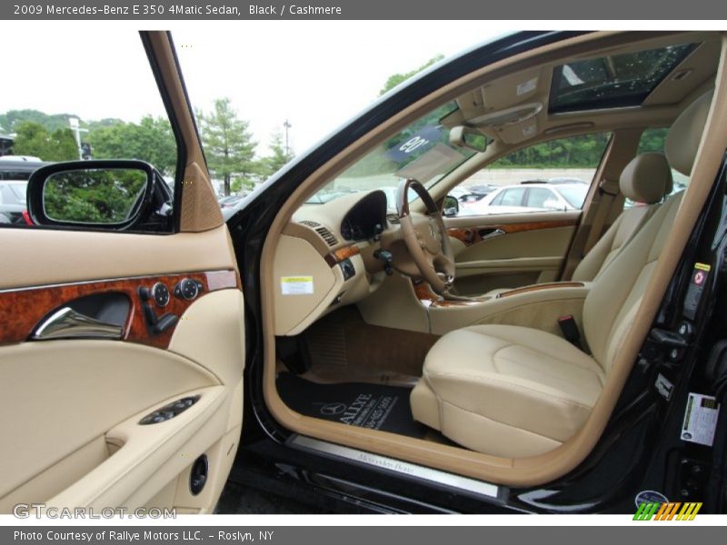 Black / Cashmere 2009 Mercedes-Benz E 350 4Matic Sedan