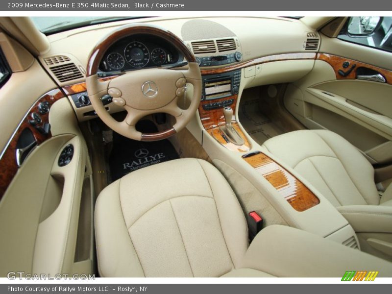 Black / Cashmere 2009 Mercedes-Benz E 350 4Matic Sedan