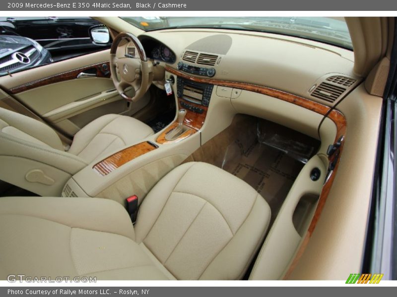 Black / Cashmere 2009 Mercedes-Benz E 350 4Matic Sedan