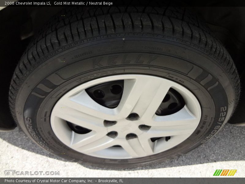 Gold Mist Metallic / Neutral Beige 2008 Chevrolet Impala LS
