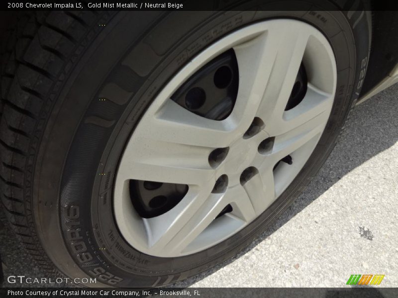 Gold Mist Metallic / Neutral Beige 2008 Chevrolet Impala LS