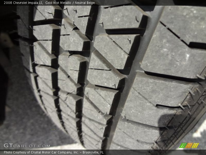 Gold Mist Metallic / Neutral Beige 2008 Chevrolet Impala LS