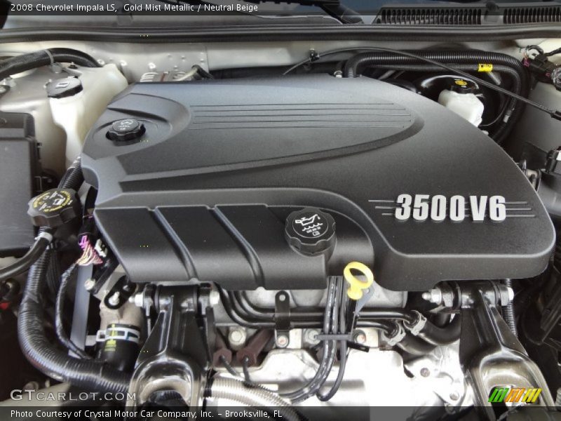 Gold Mist Metallic / Neutral Beige 2008 Chevrolet Impala LS