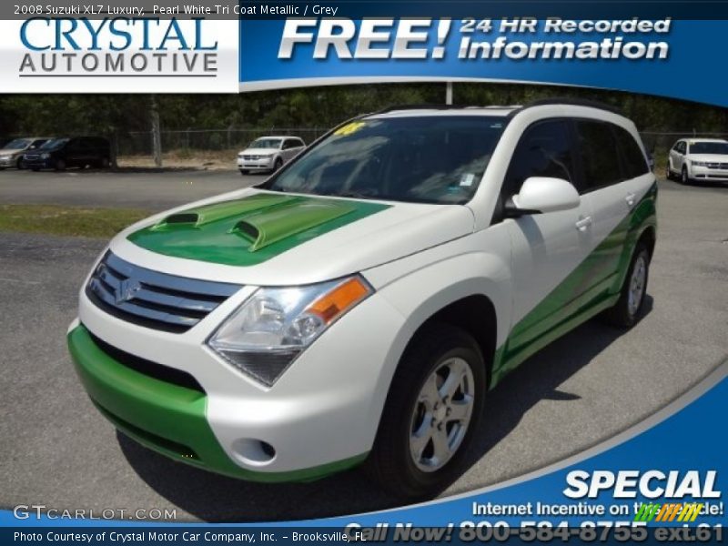 Pearl White Tri Coat Metallic / Grey 2008 Suzuki XL7 Luxury