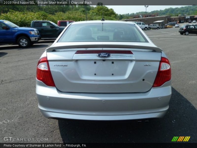 Brilliant Silver Metallic / Charcoal Black 2010 Ford Fusion SEL
