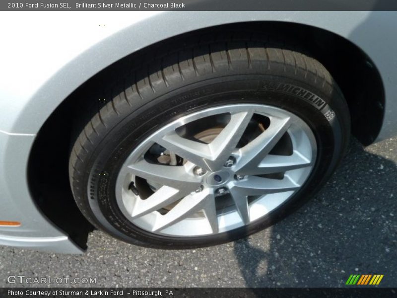 Brilliant Silver Metallic / Charcoal Black 2010 Ford Fusion SEL