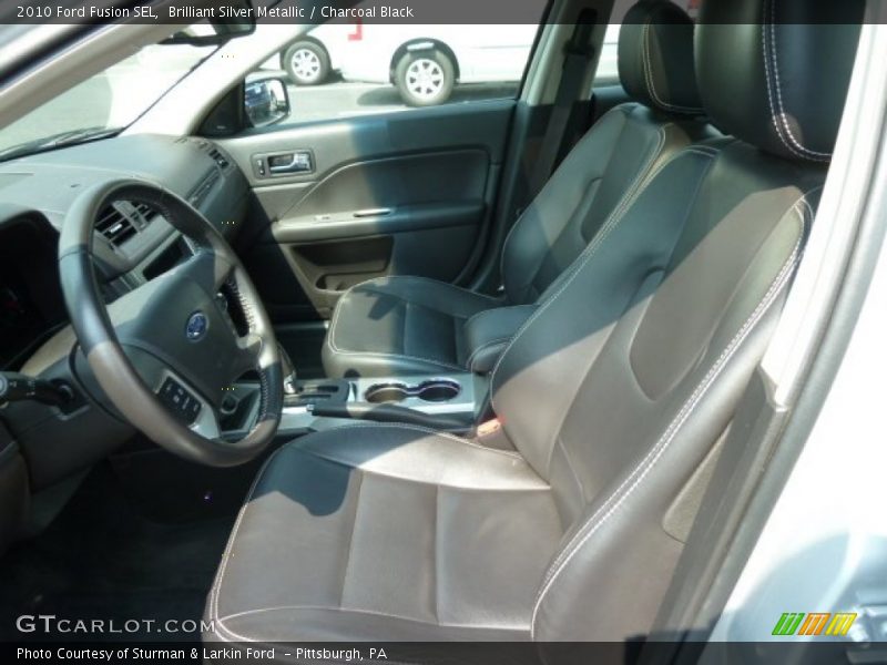 Brilliant Silver Metallic / Charcoal Black 2010 Ford Fusion SEL