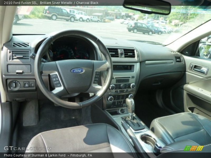 Brilliant Silver Metallic / Charcoal Black 2010 Ford Fusion SEL