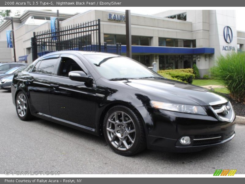 Nighthawk Black Pearl / Ebony/Silver 2008 Acura TL 3.5 Type-S