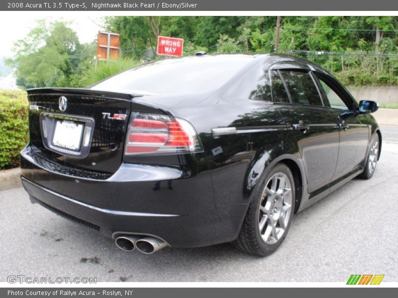 Nighthawk Black Pearl / Ebony/Silver 2008 Acura TL 3.5 Type-S