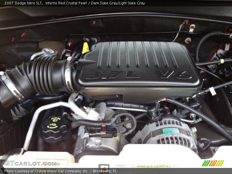 Inferno Red Crystal Pearl / Dark Slate Gray/Light Slate Gray 2007 Dodge Nitro SLT
