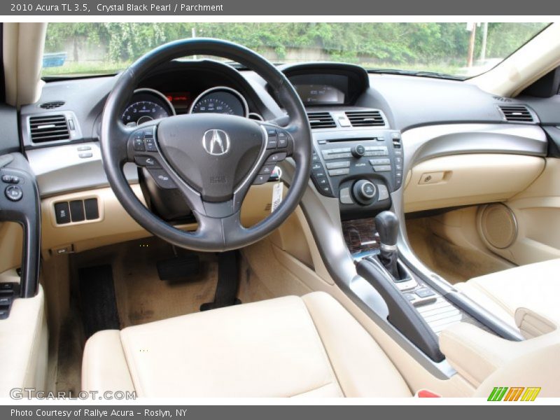 Crystal Black Pearl / Parchment 2010 Acura TL 3.5