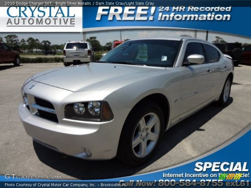 Bright Silver Metallic / Dark Slate Gray/Light Slate Gray 2010 Dodge Charger SXT