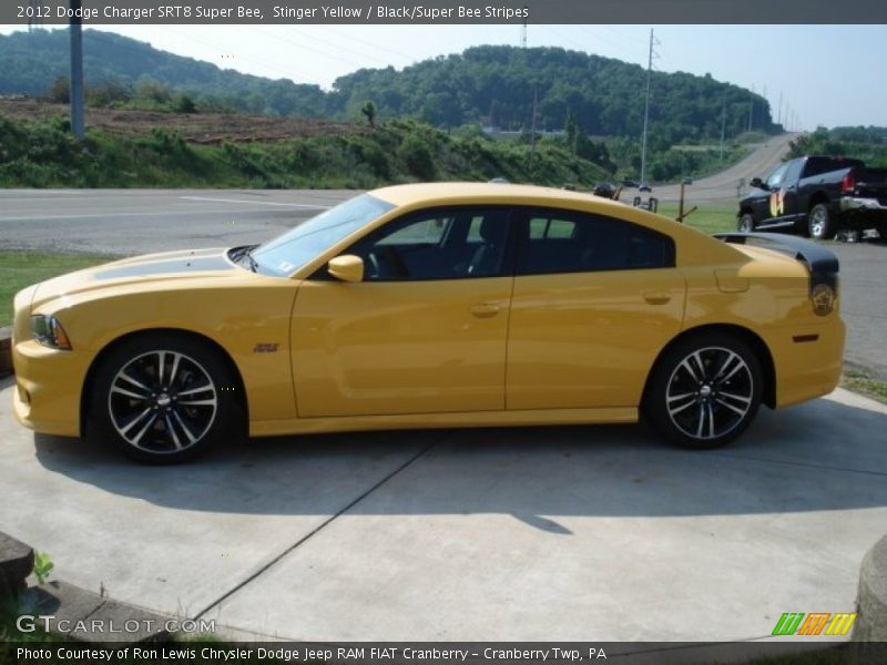 Stinger Yellow / Black/Super Bee Stripes 2012 Dodge Charger SRT8 Super Bee