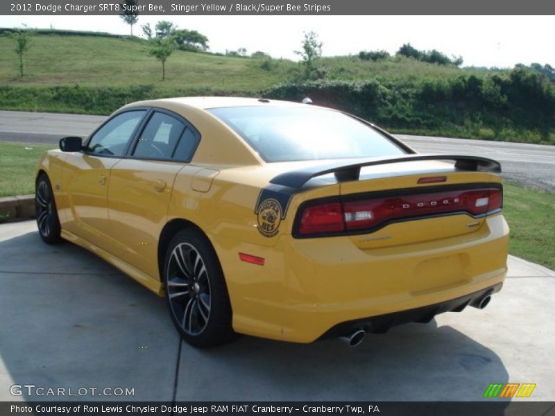 Stinger Yellow / Black/Super Bee Stripes 2012 Dodge Charger SRT8 Super Bee