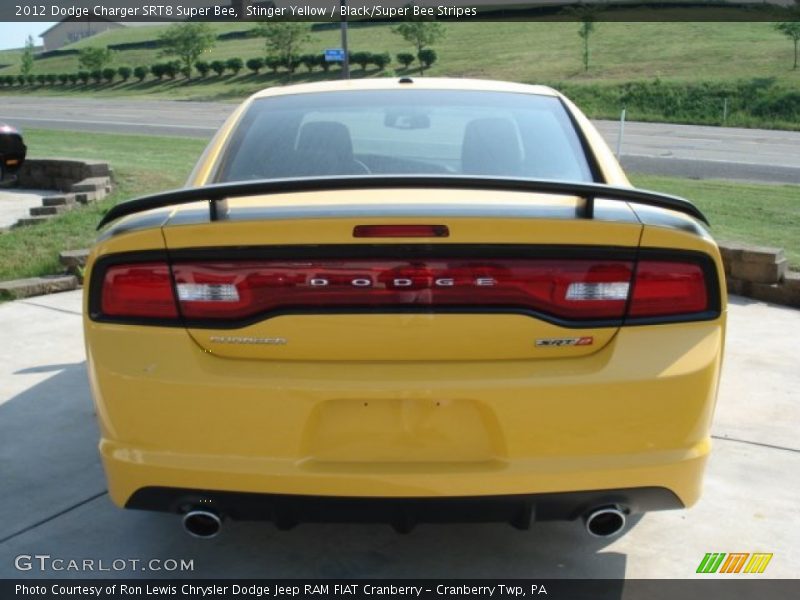 Stinger Yellow / Black/Super Bee Stripes 2012 Dodge Charger SRT8 Super Bee