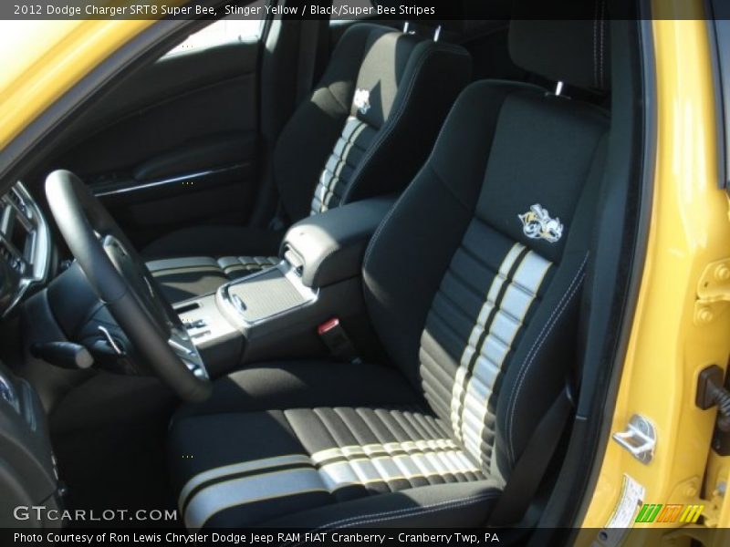  2012 Charger SRT8 Super Bee Black/Super Bee Stripes Interior