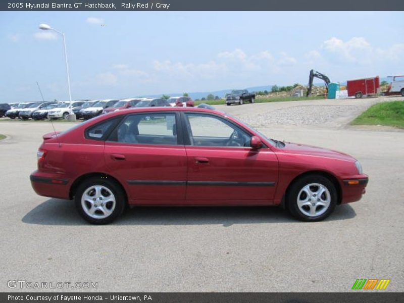 Rally Red / Gray 2005 Hyundai Elantra GT Hatchback