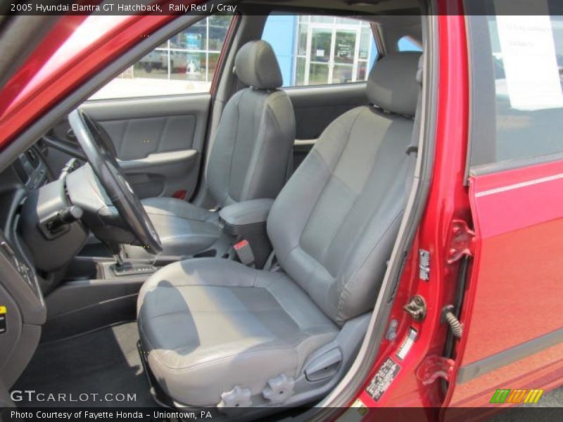 Rally Red / Gray 2005 Hyundai Elantra GT Hatchback