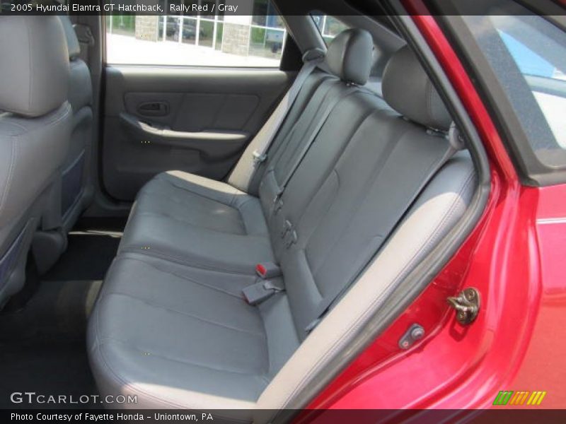 Rally Red / Gray 2005 Hyundai Elantra GT Hatchback