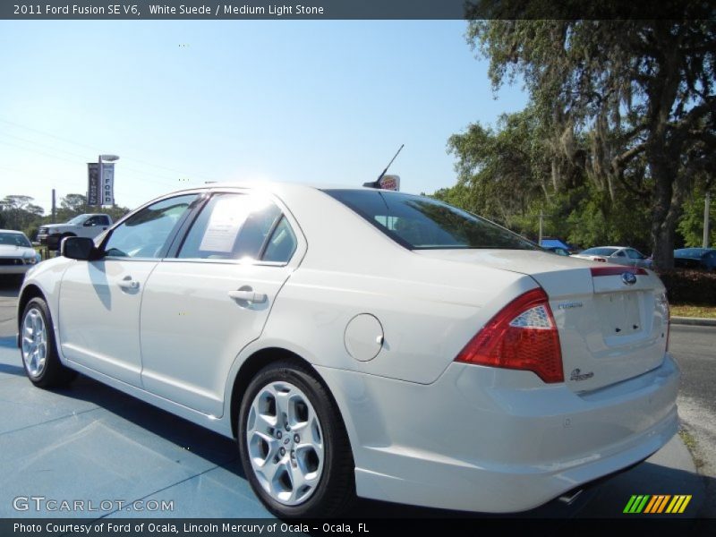 White Suede / Medium Light Stone 2011 Ford Fusion SE V6