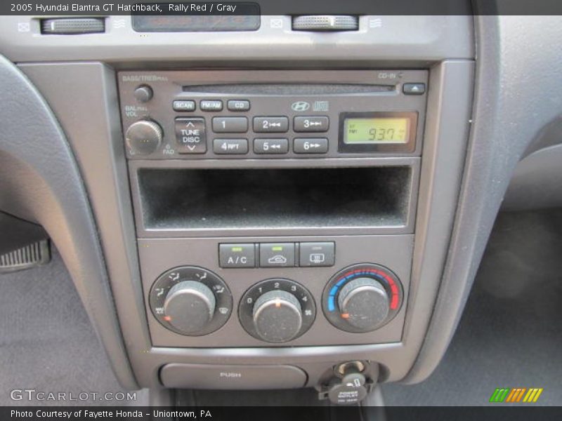 Rally Red / Gray 2005 Hyundai Elantra GT Hatchback