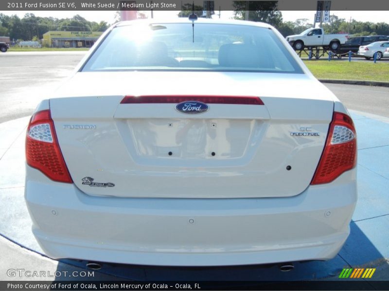 White Suede / Medium Light Stone 2011 Ford Fusion SE V6