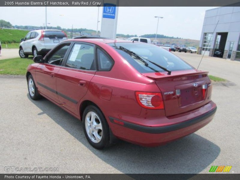 Rally Red / Gray 2005 Hyundai Elantra GT Hatchback
