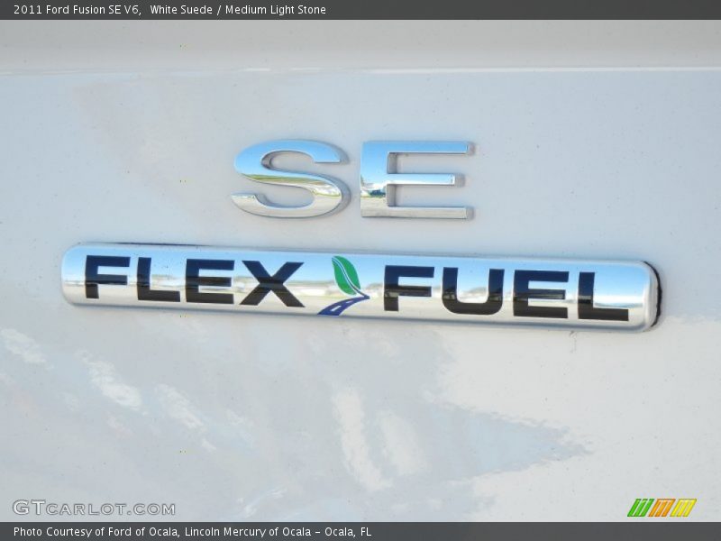 White Suede / Medium Light Stone 2011 Ford Fusion SE V6
