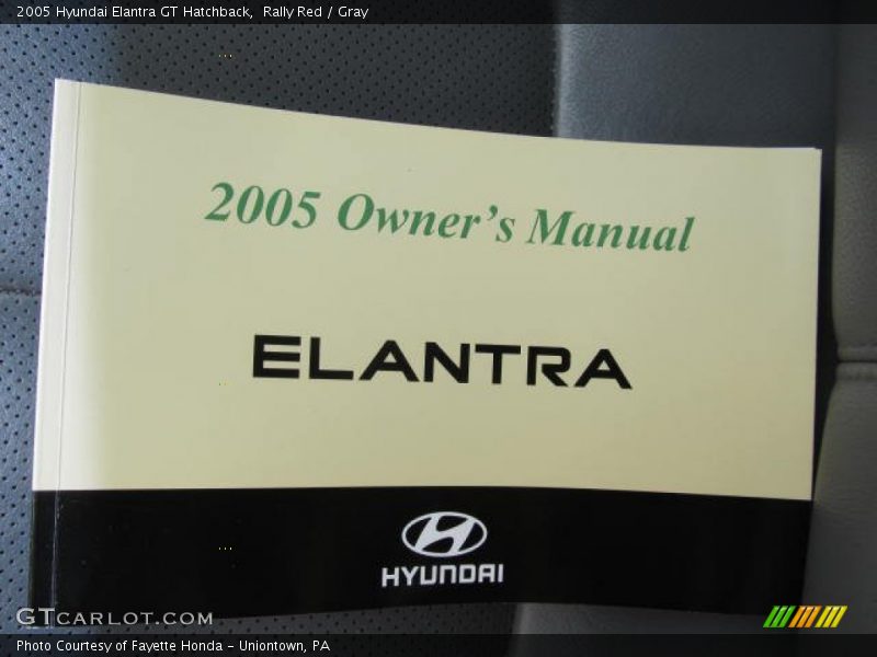 Rally Red / Gray 2005 Hyundai Elantra GT Hatchback
