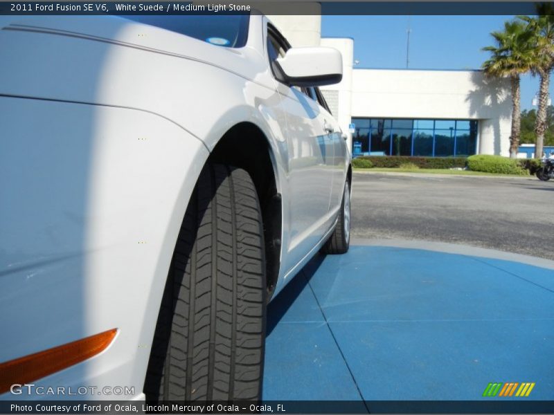 White Suede / Medium Light Stone 2011 Ford Fusion SE V6