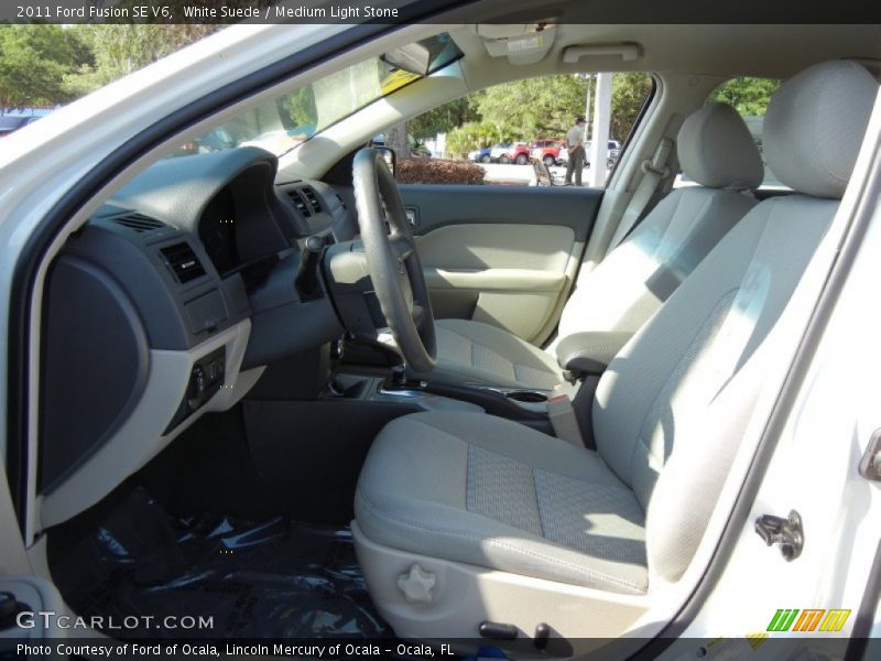 White Suede / Medium Light Stone 2011 Ford Fusion SE V6